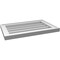 Ekena Millwork Vertical Surface Mount PVC Gable Vnt: Non-Functional, w/2"W x 1-1/2"H, Brickmould Frame, 22"W x 14"H GVPVE22X1402SN - alternate 5